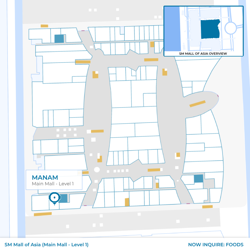 Manam - SM MOA - Main Mall - Level 1